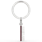 AggieLand Silver and Garnet Spirit Tag Keychain